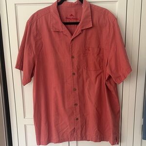 Tommy Bahama Men's Coral Button Down Shirt